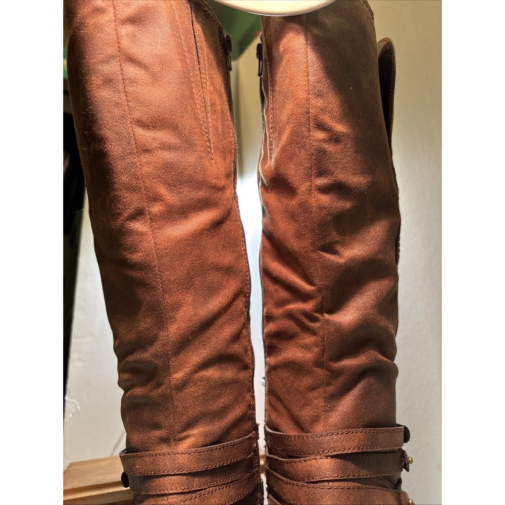 Sugar Women's Prima Soft Textured Boot Brown Fabric 8.5M - Picture 5 of 16